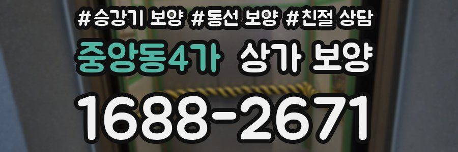 중앙동4가 상가 보양