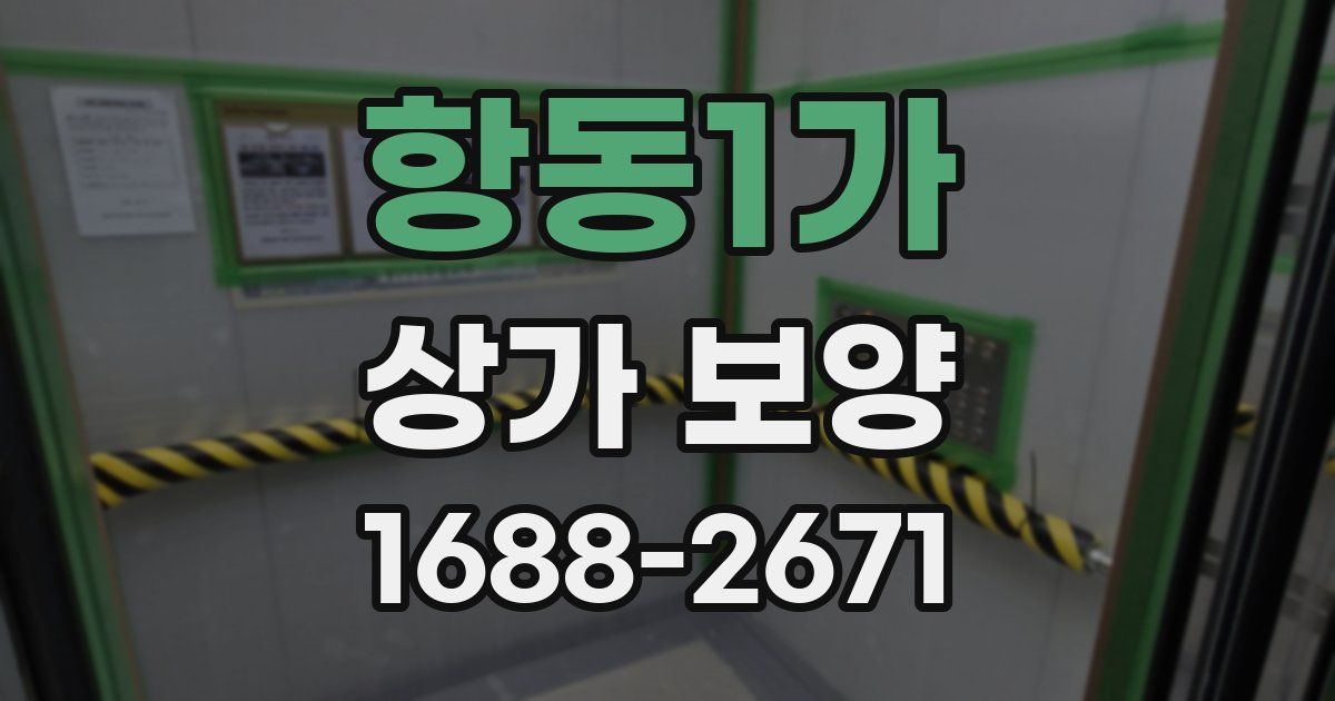 항동1가 상가 보양