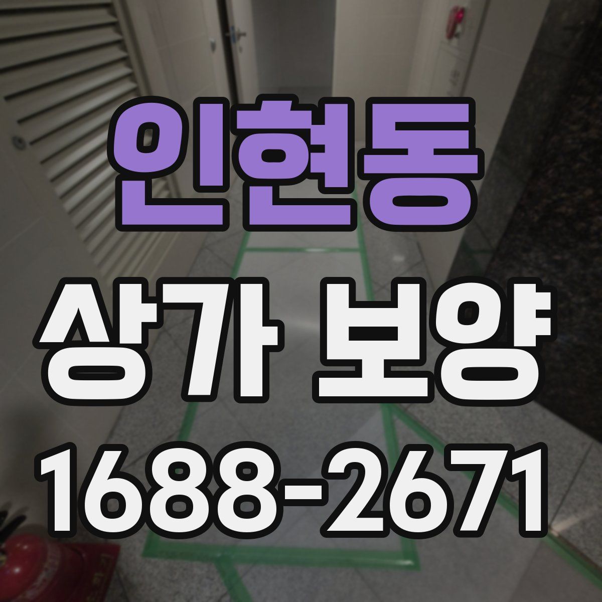 인현동 상가 보양
