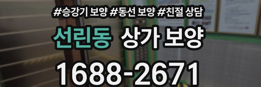 선린동 상가 보양