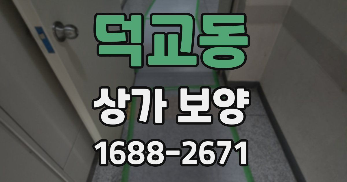 덕교동 상가 보양