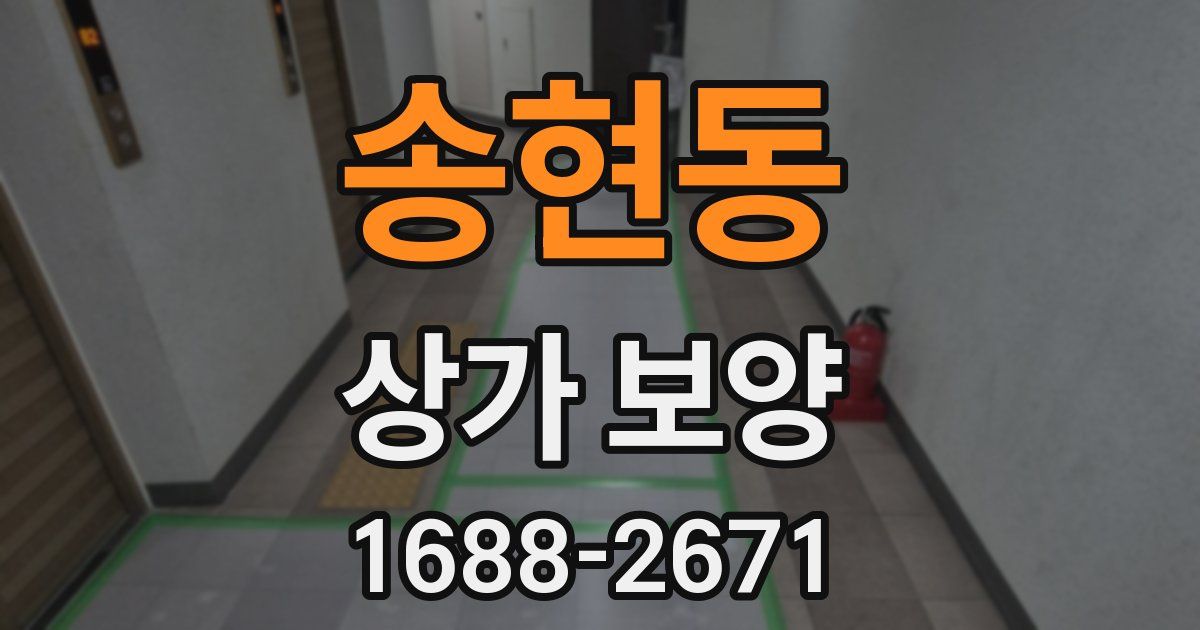 송현동 상가 보양
