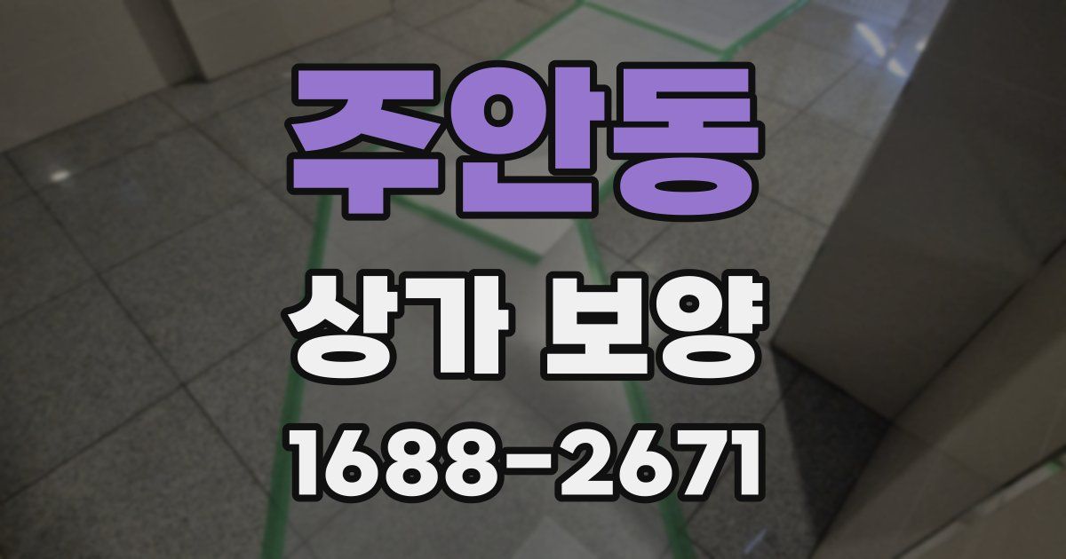 주안동 상가 보양