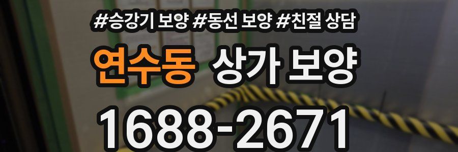 연수동 상가 보양