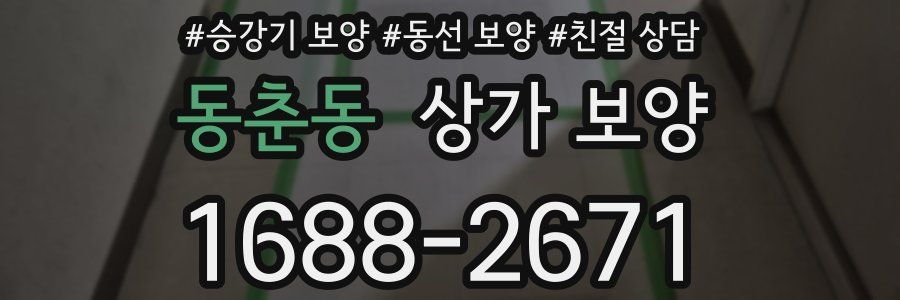 동춘동 상가 보양