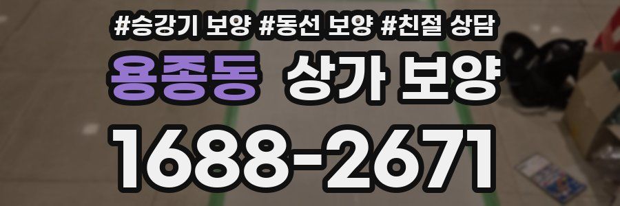 용종동 상가 보양