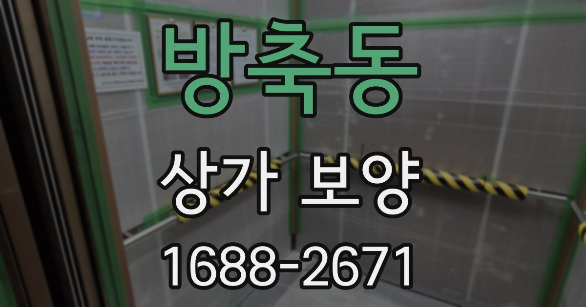방축동 상가 보양