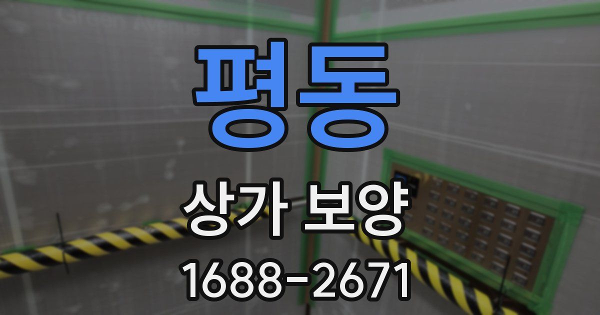 평동 상가 보양
