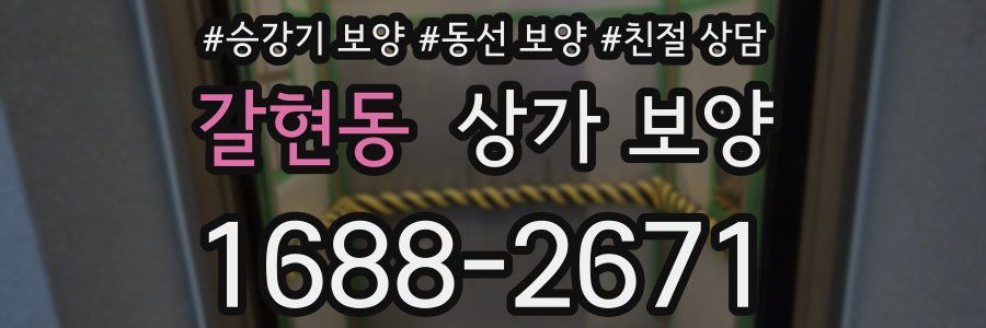 갈현동 상가 보양