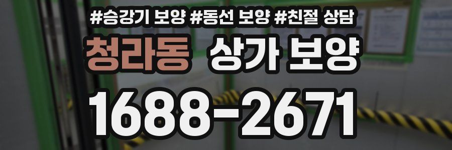 청라동 상가 보양