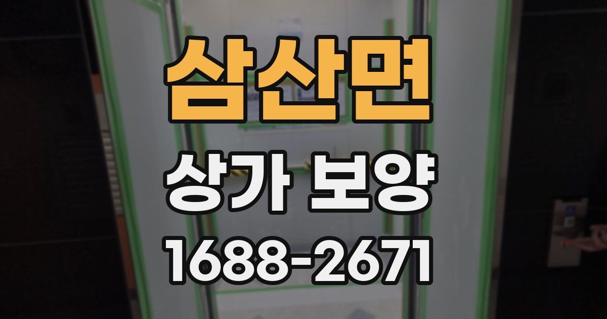 삼산면 상가 보양