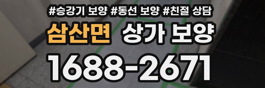 삼산면 상가 보양