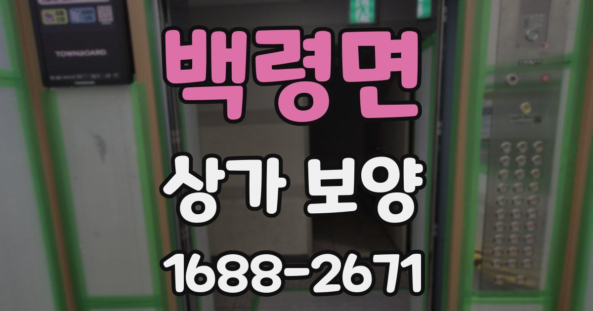 백령면 상가 보양