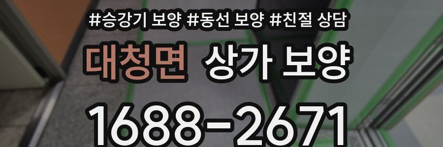 대청면 상가 보양