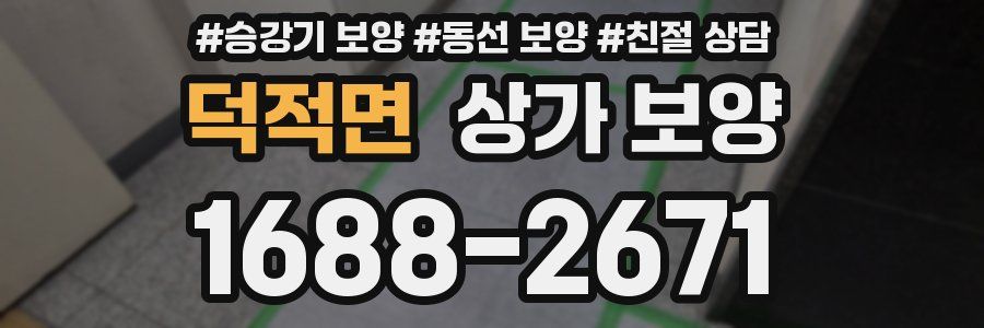 덕적면 상가 보양