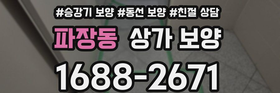 파장동 상가 보양