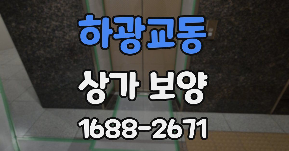 하광교동 상가 보양