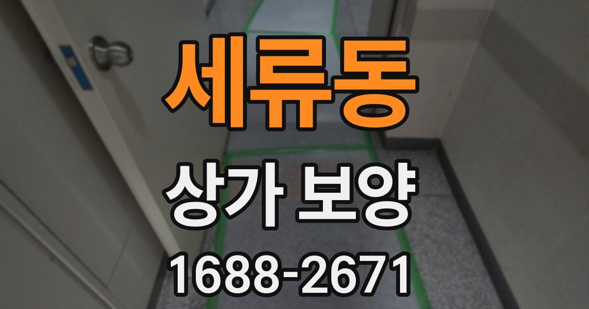 세류동 상가 보양