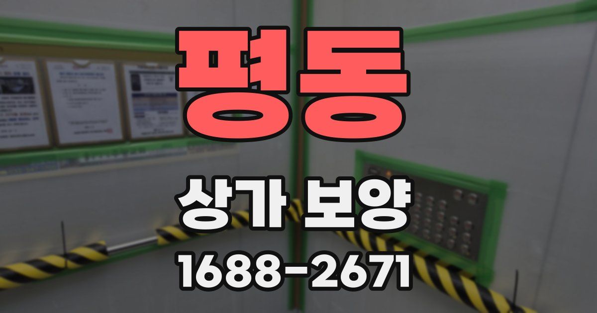 평동 상가 보양