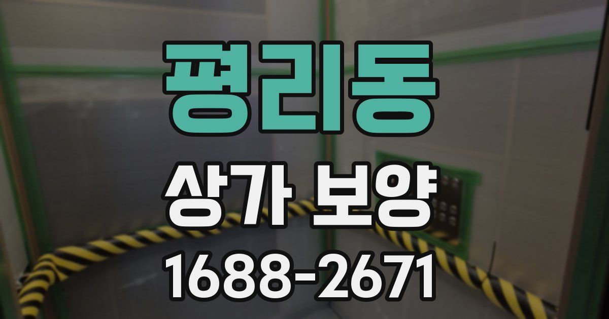 평리동 상가 보양