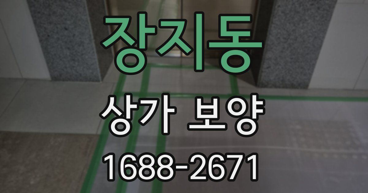 장지동 상가 보양