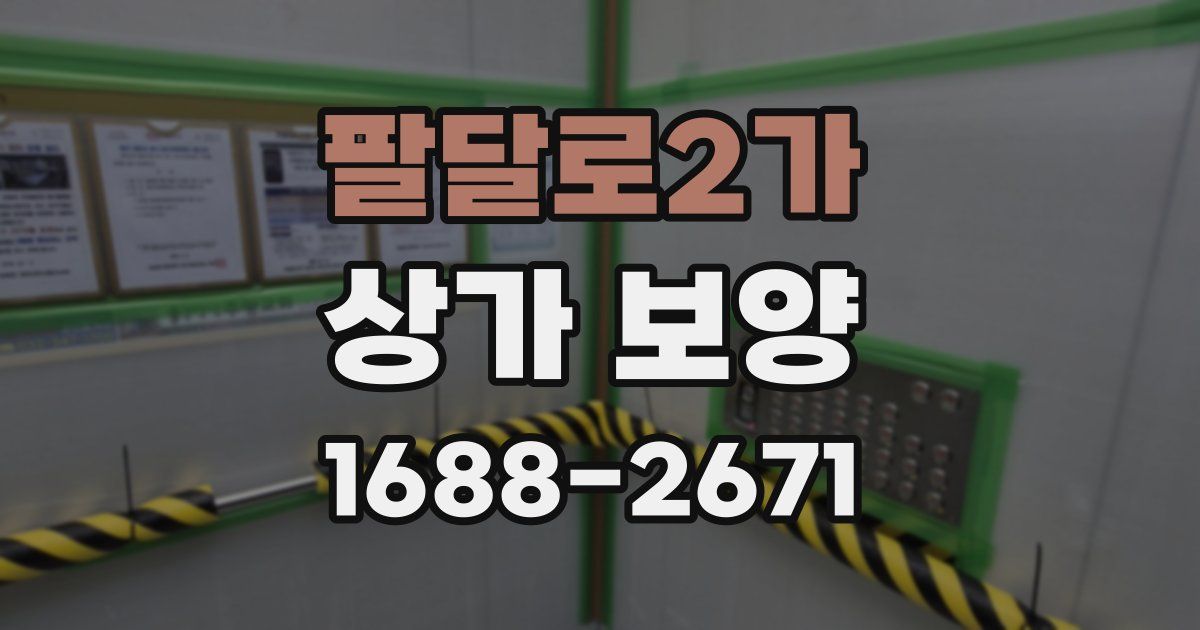팔달로2가 상가 보양