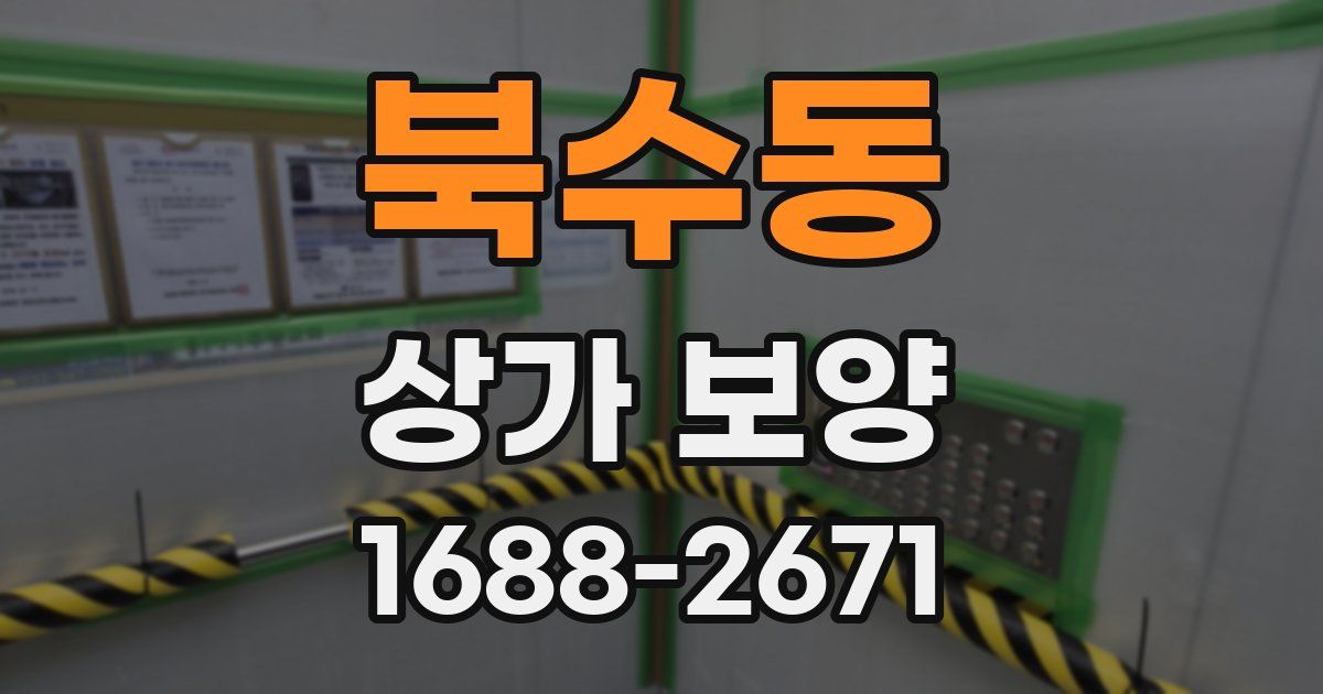 북수동 상가 보양