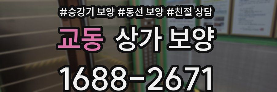 교동 상가 보양