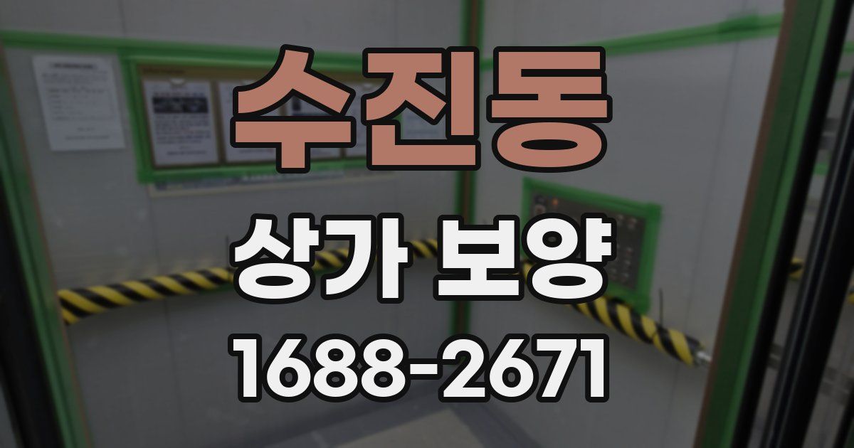수진동 상가 보양