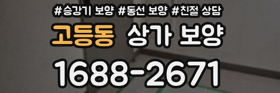 고등동 상가 보양