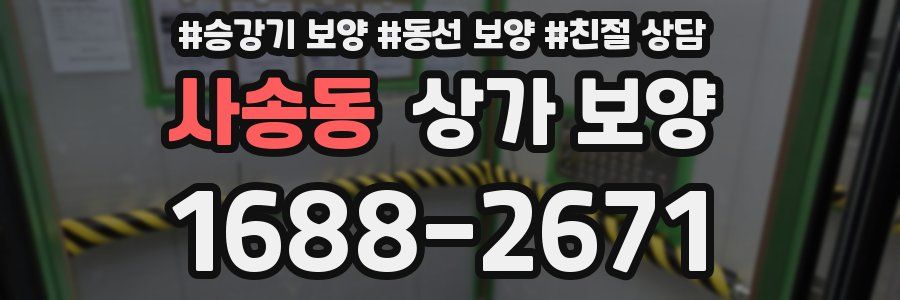 사송동 상가 보양