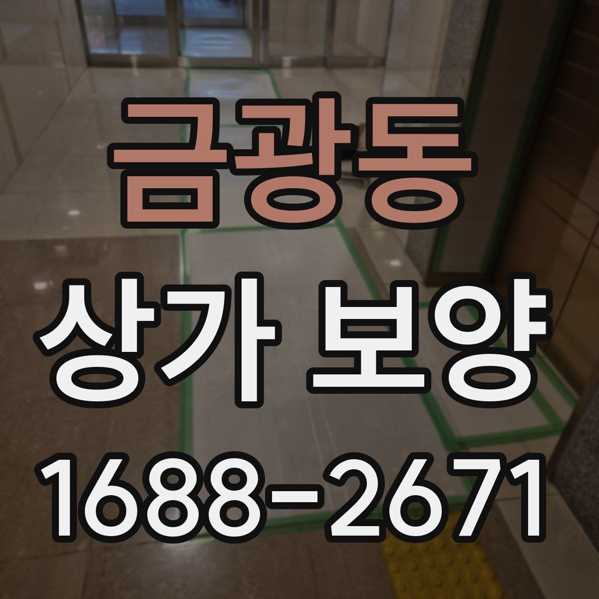 금광동 상가 보양