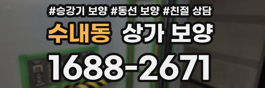 수내동 상가 보양