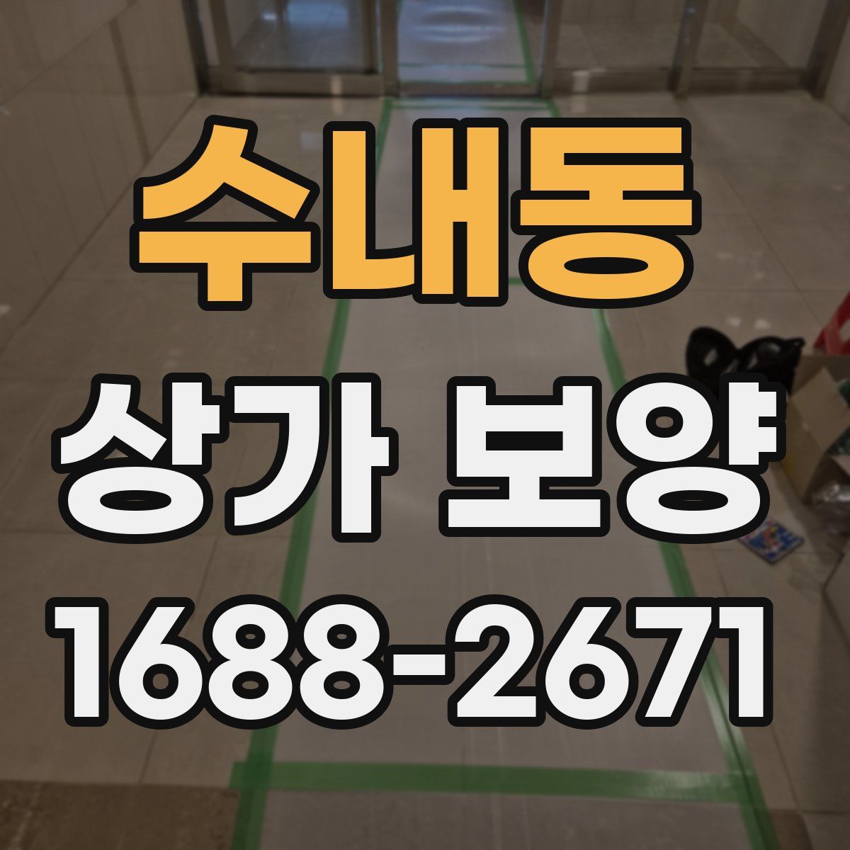 수내동 상가 보양