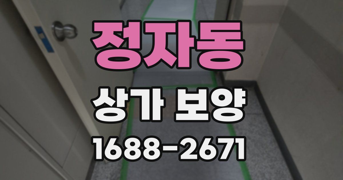 정자동 상가 보양