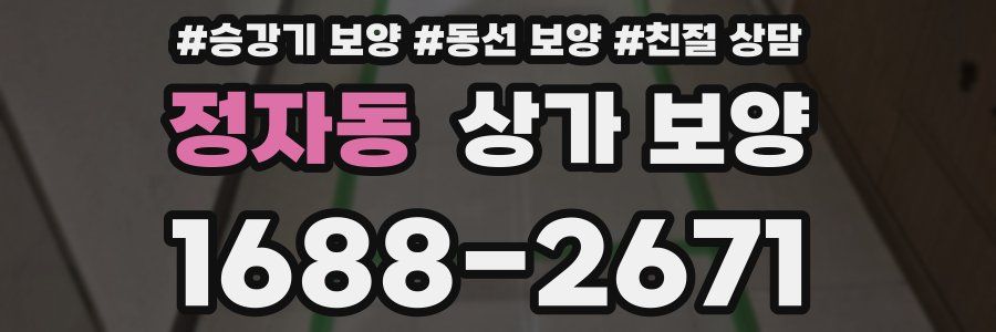 정자동 상가 보양