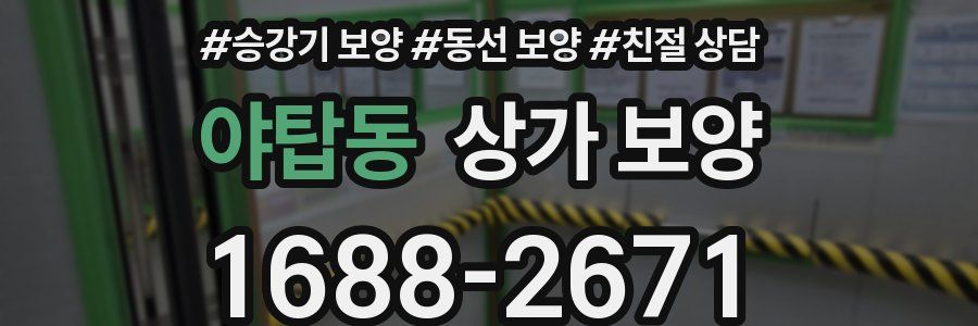 야탑동 상가 보양