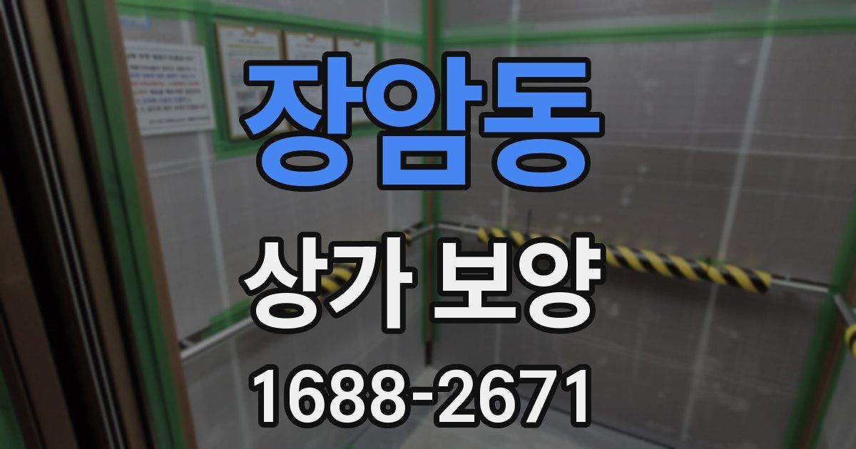 장암동 상가 보양