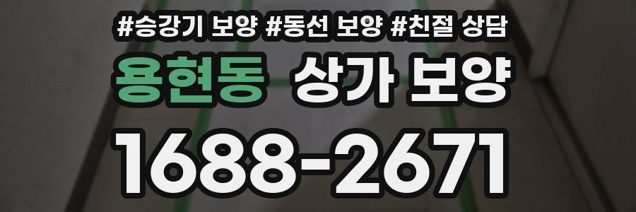 용현동 상가 보양