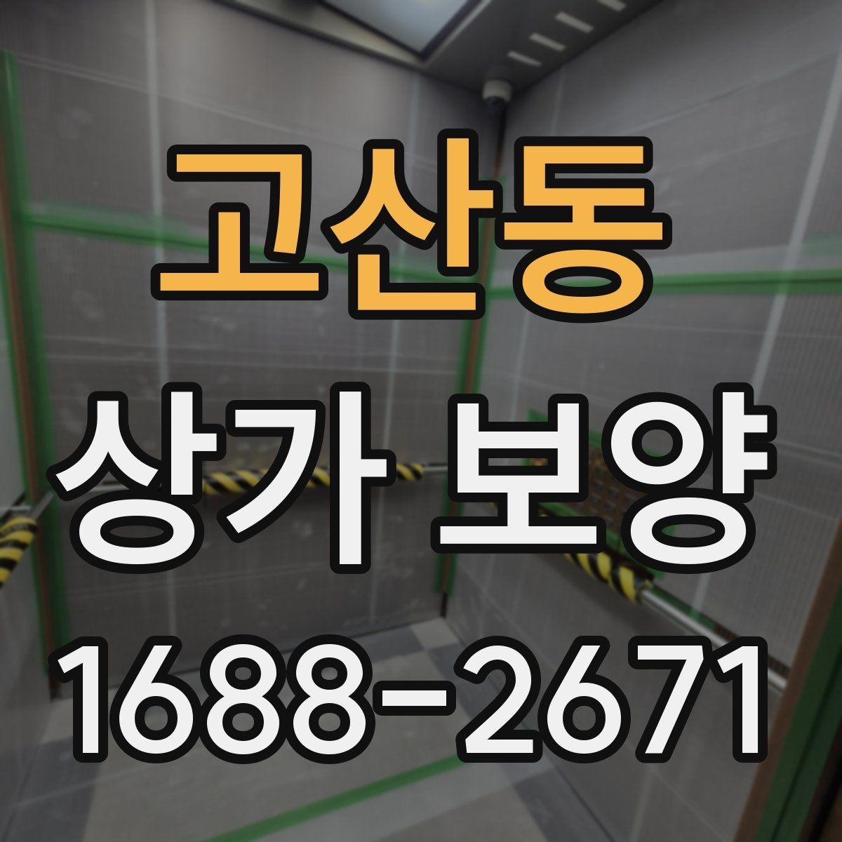 고산동 상가 보양 작업에 적합한 보호재 종류