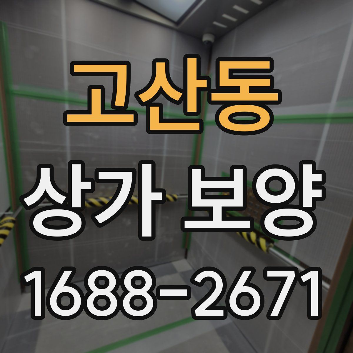 고산동 상가 보양