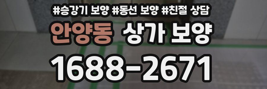 안양동 상가 보양