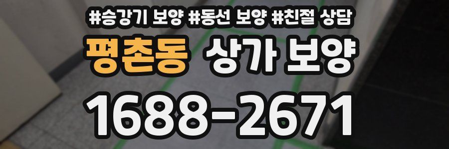 평촌동 상가 보양