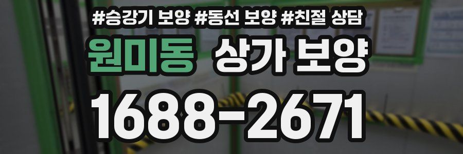 원미동 상가 보양