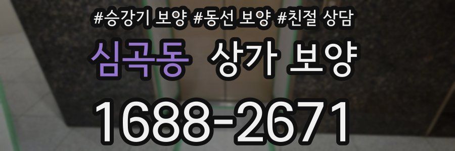 심곡동 상가 보양