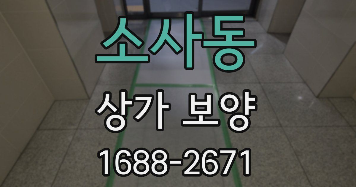 소사동 상가 보양