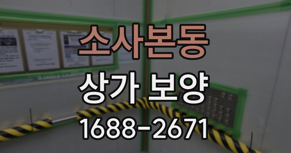 소사본동 상가 보양