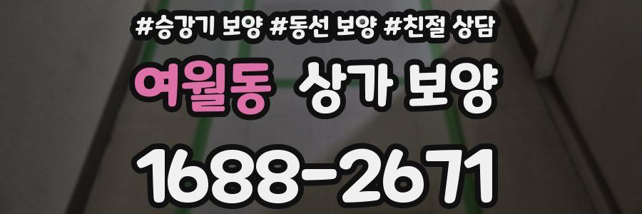 여월동 상가 보양