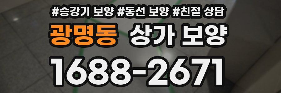 광명동 상가 보양