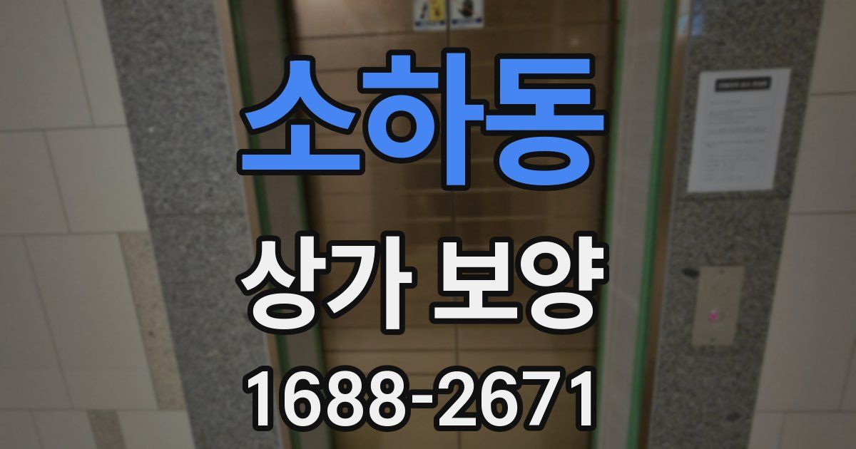 소하동 상가 보양
